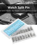 Stainless Steel Watch Link Pins Kit 2-Pack Cotter Spring Bars Set For 6 To 23mm Bands, 18 Sizes With 360 Pieces, DIY Repair, Easy Strap Fix For Daily Watch Band Maintenance in clear storage boxes