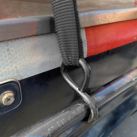 Cambuckle Tie Down Straps 1 Inch By 10 Feet Red 900 Pound Break Strength 8 Pack With Metal Cambuckles Heavy Duty Hooks