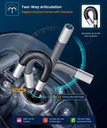 Articulating Borescope Camera With Light For Tight Spaces, 2-Way 210 Degree Flex Probe, Ultra Slim 6.2mm Wand, Hand Controls, Includes 32GB Card, Perfect For Engine, Plumbing, And Machinery Inspections. 6.2mm probe in engine port