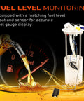 Electric Fuel Pump Module Assembly With Pressure Sensor For Chevrolet Astro And GMC Safari 4.3L shown with fuel gauge