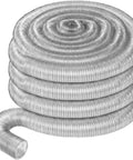 Coiled Flexible 4 Inch Diameter 70 Foot Clear Dust Collection Hose For Workshop Vacuums, Heavy Duty Puncture Resistant PVC Vacuum Hose.