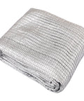 Sixty Five Percent Aluminum Foil Shade Cloth With Grommets 10 Ft By 12 Ft Mesh Sun Block Fabric Canopy Privacy Screen folded