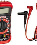 8 Function Digital Multimeter With Auto Shut Off And Tilt Stand, Rubber Holster, Battery Test Modes, And Pro Grade Readouts