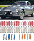 Top Shelf European Classic Car Torpedo Fuse Kit 50 Piece Set With 5A 8A 16A 25A Amps includes various sizes visible with vintage car.