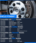 Close-up of plug-and-play front and rear wheel bearing and hub assembly fit for Chevy Equinox Malibu GMC Terrain Cadillac 2018 to 2024
