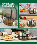 Total Breeze To Grab From Smooth Spinning Lazy Susan Napkin Holder For Kitchen Tables 9 Inch on kitchen and dining tables.