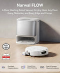 Flow Robot Vacuum And Mop Combo With Real Time Self Cleaning Track Mop 22,000 Pa Suction Dual Camera AI Obstacle Avoidance device