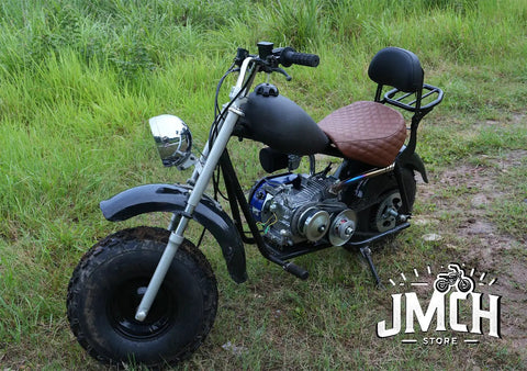 Mini bike featuring Durable Fuel Tank Replacement For Baja Tiralmaster Massimo MB200 And Mini Bike Lineup Hawg Ty 196cc