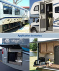 Top Notch 20 Inch Gas Struts Set Of Two Delivering 10 Pounds Of Reliable Lift Force For RV entry doors and hatch covers installation.