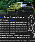 2 Pcs Front Struts Absorber Assembly With Magnetic Spring For Cadillac Escalade ESV Suburban Tahoe GMC Yukon 1500 2015 2020 Front Shock Replacement Premium Quality beside black SUV
