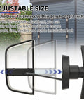 Lock It Down Shed Door Lock Latch 2 Pack adjustable latch fitting doors from 1 inch to 4-1/2 inches thick for secure installation.