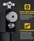 Heavy Duty Bead Roller Tool For Tube And Pipe Beading, adjustable stiffening rings, focus on operation and rotation handle