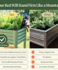 Raised Garden Bed V Series 2 Ft By 4 Ft With Legs And Storage Rack Olive Green comparison with alternative bed