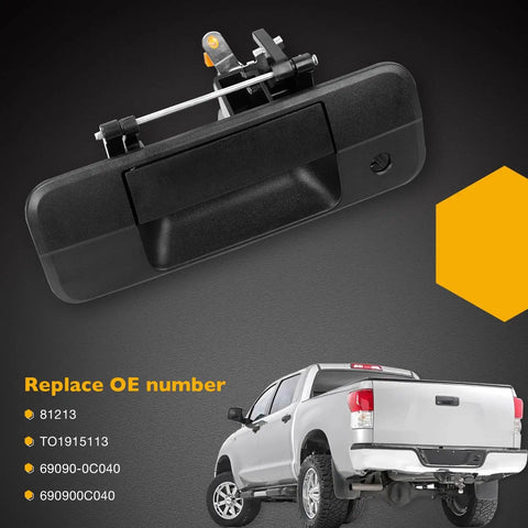 Tailgate Handle Liftgate Latch With Keyhole For 2007 To 2013 Toyota Tundra Replacement Parts 69090 0C040 690900C040