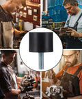 4 Pack Rubber Vibration Isolators Mounts For Engines And Compressors, Heavy Duty Anti Vibration Pads For Equipment Safety, Premium Black Rubber Mounts Built For Tough Industrial Use, black rubber stud mount