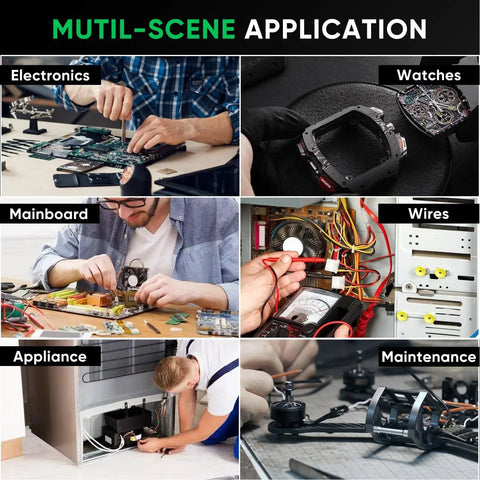Pro Grade 60W Soldering Station Kit multi-scene applications in electronics, watches, mainboards, wires, appliances, maintenance