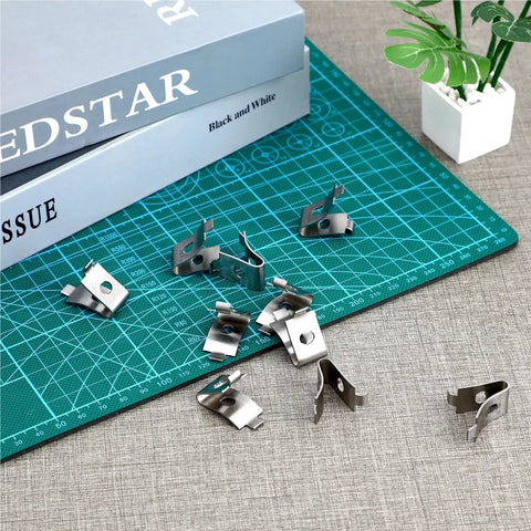 Heavy Duty Stainless Steel Shelf Brackets No Wobble For Cabinets And Glass Shelves, anti oxidation metal pegs displayed.