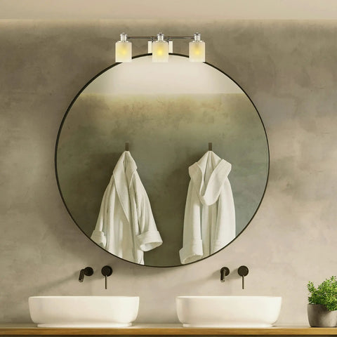 3 Light Norwood Traditional Bath Fixture Wall Lamp In Brushed Nickel, Classic Vanity Sconce For Bathroom Decor, LED Or A19 Bulbs Ready
