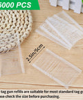 Bulk 5000 Pcs 2 Inch Tag Gun Fasteners Refills For Retail Tags Universal Fit For All Standard Tagging Guns