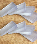 Clear 8 Pack Shims For Leveling Furniture Doors And Floors Trimmable Plastic Wedge Shims For Tables Toilets And Cabinets Rubber Texture