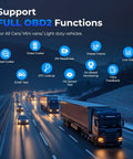 Heavy Duty Truck Scanner NL102 Pro Grade Full System Diagnostic Tool For Cummins Isuzu Freightliner Caterpillar Detroit Peterbilt Diesels And Cars 2 In 1 Code Reader To Read And Clear Fault Codes Live Data OBD2 Compatible on highway