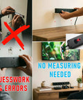 Picture Hanging Tool Kit With Precision Ink Markers For Keyhole And Sawtooth Hangers Professional Grade Mini Bubble Level and Center Punch for easy wall mounting.