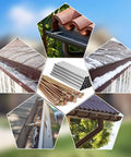 Heavy Duty Gutter Repair Kit For 6 Inch Gutters, 30 Pack 8 Inch Screws And Nails With 304 Stainless Steel Sleeves, tools displayed