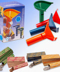 Color Coded Coin Counting Tubes With 150 Assorted Flat Coin Wrappers For Pennies Through Quarters Set Of Four In Blue Green Orange Red Sweet For Home Office Cash Handling Quick Sorting And Bank Deposit Prep, showing tubes and wrappers.