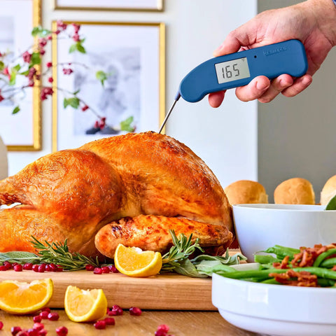 Top Rated No. 1 Instant-Read Thermometer For Precision Cooking, One-Second Read, Cayenne Pepper Red, measuring turkey temperature