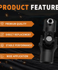 3/4 Inch Double-D Steering Universal Joint Black Round U Joint For Cars And Trucks, 96mm, 35 Degree, 40Cr Alloy Steel