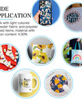 Collage of projects made with Sublimation Paper 8.5 By 11 Inches 150 Sheets 120Gsm Inkjet Printer Compatible.