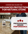 Premium Water Based Penetrating Stone Sealer for Marble Granite Travertine Limestone and Grout Joints in kitchen use.