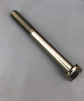 Premium Grade 5 M10 X 1.25 X 90 mm Titanium Socket Cap And Hex Flange Bolts with silver finish, ideal for heavy duty street and race car mods.