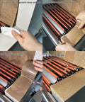 Applying PTFE Coated Glass Cloth Tape 1 Inch by 33 Feet 0.18mm to vacuum sealer bars in a sequential process