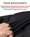 Close-up of hands testing tear resistance of Outdoor L Shaped Sectional Sofa Cover Fits 82x82 to 85x85 Inches Waterproof 600D material