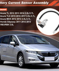 Top Tier Battery Current Sensor Assembly For Honda Odyssey And Acura TL TLX MDX, shows terminal connector with ground wire.