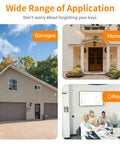 Image showing garages, home, and office settings for Go To Extra Large Key Lock Box Weatherproof Wall Mount For Car Keys Fob And House Keys