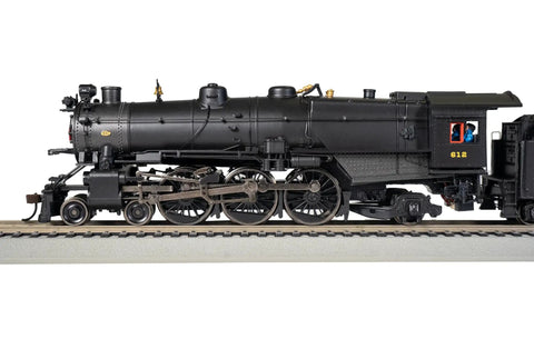 K4 Four Six Two Pacific Locomotive With Dope DCC WOWSound PRR 612 Post War Modern Pilot HO Scale on track, side view