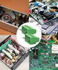 4-Pin 2.54mm Pitch PCB Terminal Block Screw Terminal Connector Kit, 150V 6A Mount on various circuit boards
