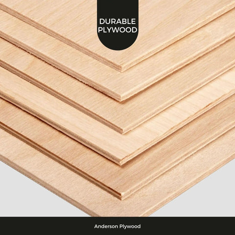 Stack of Three Millimeter Baltic Birch Plywood One Eighth Inch By Twelve Inch By Twenty Inch BB Grade Six Pack Ready For Glowforge