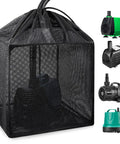 Heavy Duty Pond Pump Filter Bag For Outdoor Koi Ponds Large Pond Barrier Bag With Ultra Fine Honeycomb Mesh Durable Nylon And Glass Fiber Frame Corrosion Resistant Five Point Two Inch.