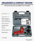 Brake Bleeder Kit With Hand Vacuum Pump For Motorcycles 17 Pcs Vacuum Bleeder Tool With Pressure Gauge And Storage Case