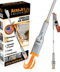 Rocket Cordless Air Broom For Indoor And Outdoor Cleaning Lightweight Rechargeable Power Blower With Adjustable Pole And Ergonomic Handle