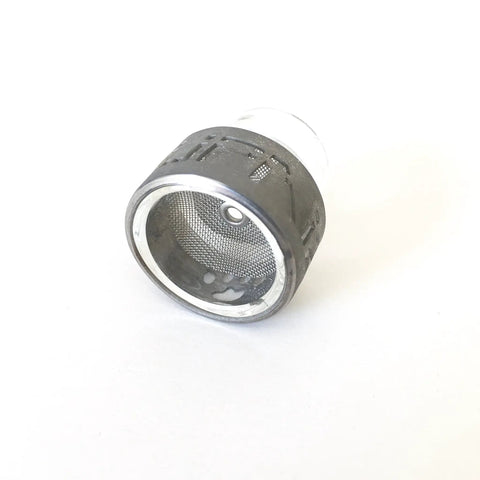 Pyrex Welding Cup Kit With Titanium Cover Twin Pack For Arc Welding Includes Gas Lens Diffuser O Rings And Titanium Protector Three Quarter Inch Inner Diameter 19mm 180 Amp Max Torch Compatibility. Close-up of titanium cup showing mesh interior.