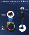 Ultra Long Range 1300 Feet Wireless Doorbell With RGB Alarm Lighting, Battery Powered, IP66 Waterproof, 60 Plus Chimes, 5 Level Volume, Portable Receiver For Home Office Classroom And Business, 4.5 Year Battery Life wireless doorbell set