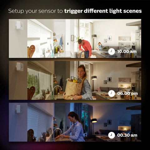 Hue Motion Sensor For Smart Lights That Respond To Movement, Requires Hue Bridge, Easy No Wire Installation, Battery Powered, Automate Home Lighting From Anywhere, A Breeze To Set Up And Everyday Use