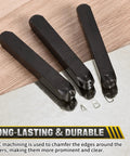 Close-up of 36-Piece Metal Stamping Kit for DIY Projects and Jewelry Making, showing letter imprints on a surface.