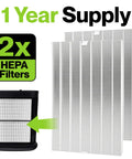 Two Pack HEPA Replacement Filters For Honeywell Air Purifiers R Series HRF R1 HRF R2 HRF R3 And HPA200 HPA300 Compatible