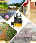 Reliable Submersible Sump Pump Equipped With A Beefy One Horsepower Motor And 3500GPH Flow Rating for pool covers and basement drains.