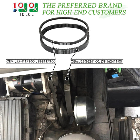 Starter Generator And Drive Belt Kit For Yamaha Gas Golf Carts G2 G5 G8 G9 G11 G14 G16 G22 G29 2012 Up Replace OEM J55
